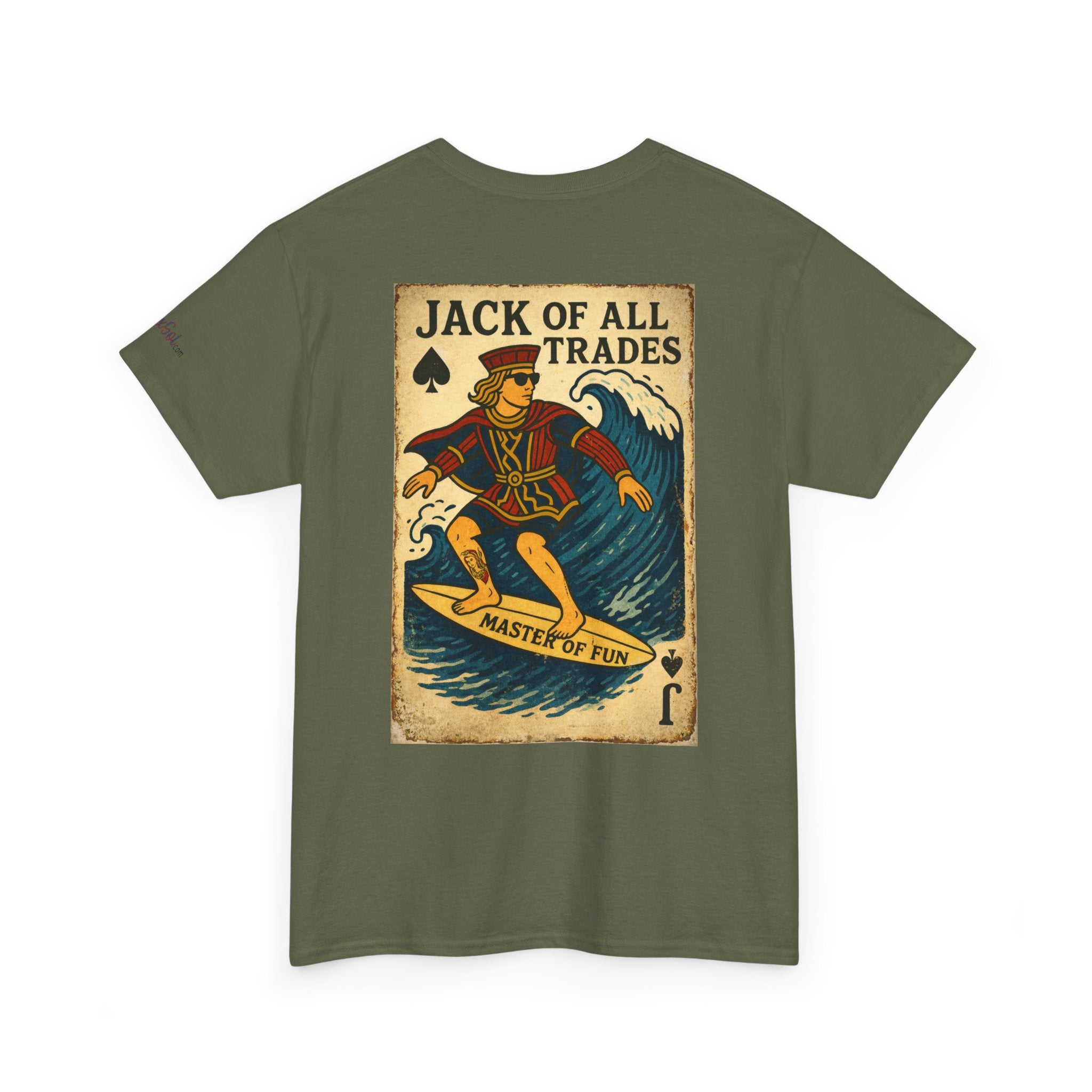 Jack of All Trades Graphic Tee — Vintage Playing Card Design