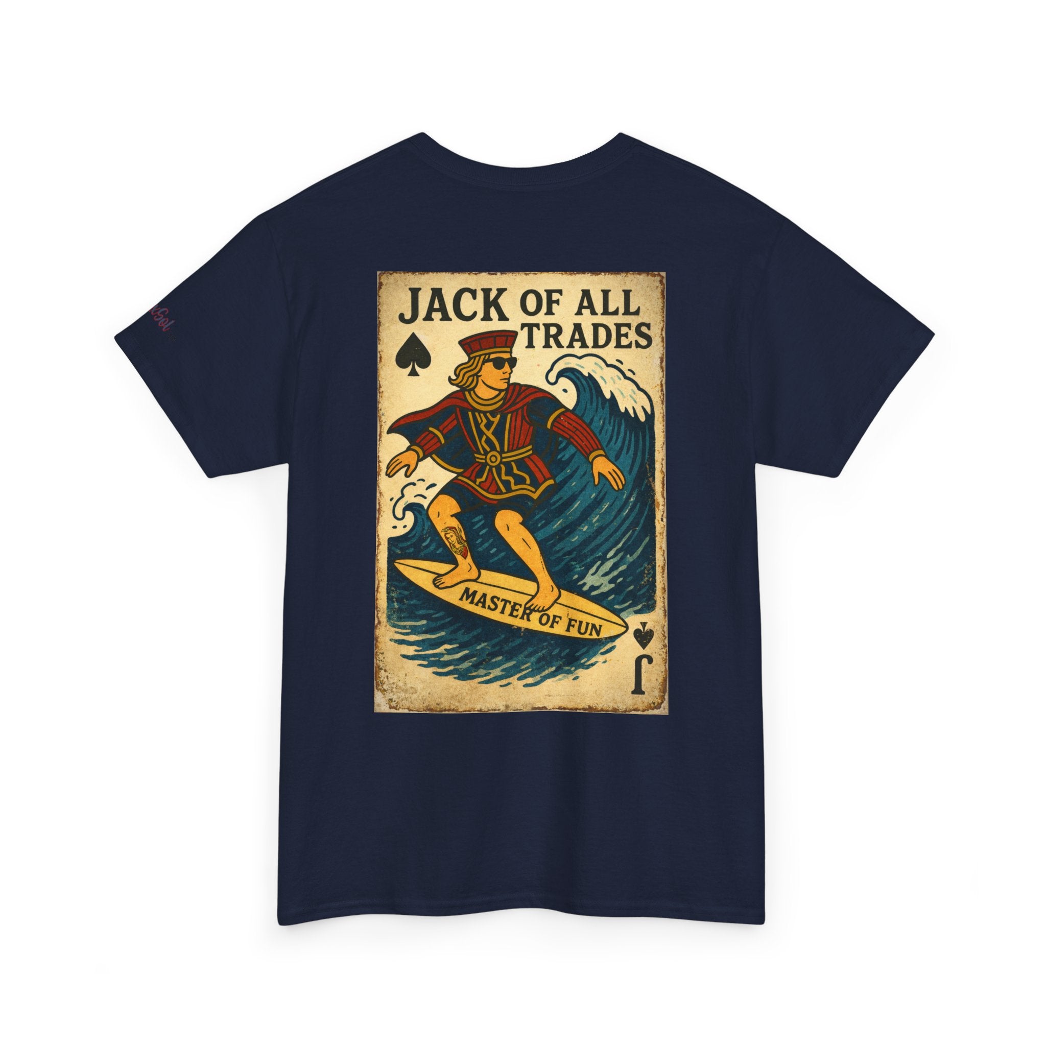 Jack of All Trades Graphic Tee — Vintage Playing Card Design